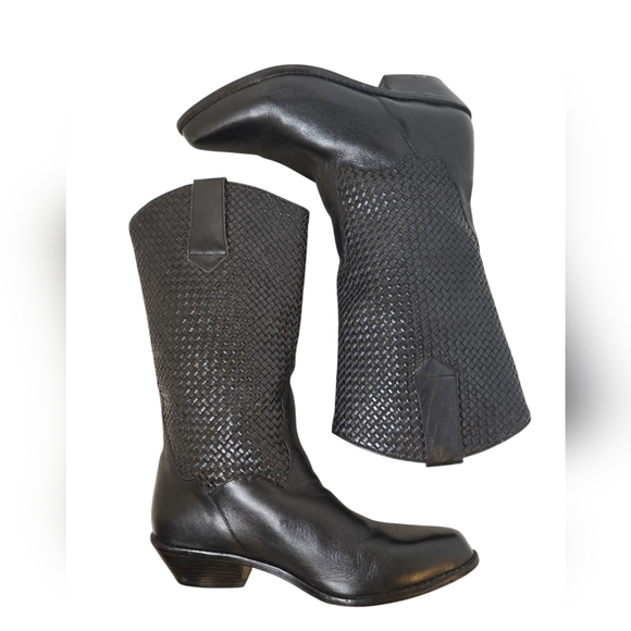 Dingo Leather Black Western boots Size 7.5 - Picture 1 of 7